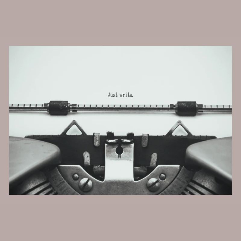 Just Write Vintage Typewriter Design