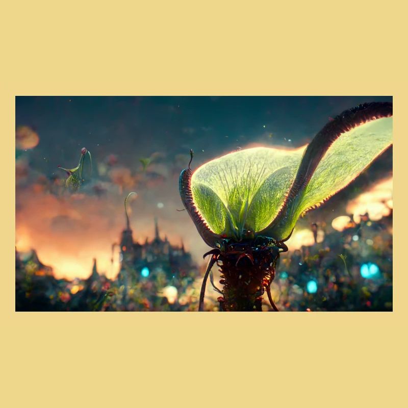 Futuristic Venus flytrap