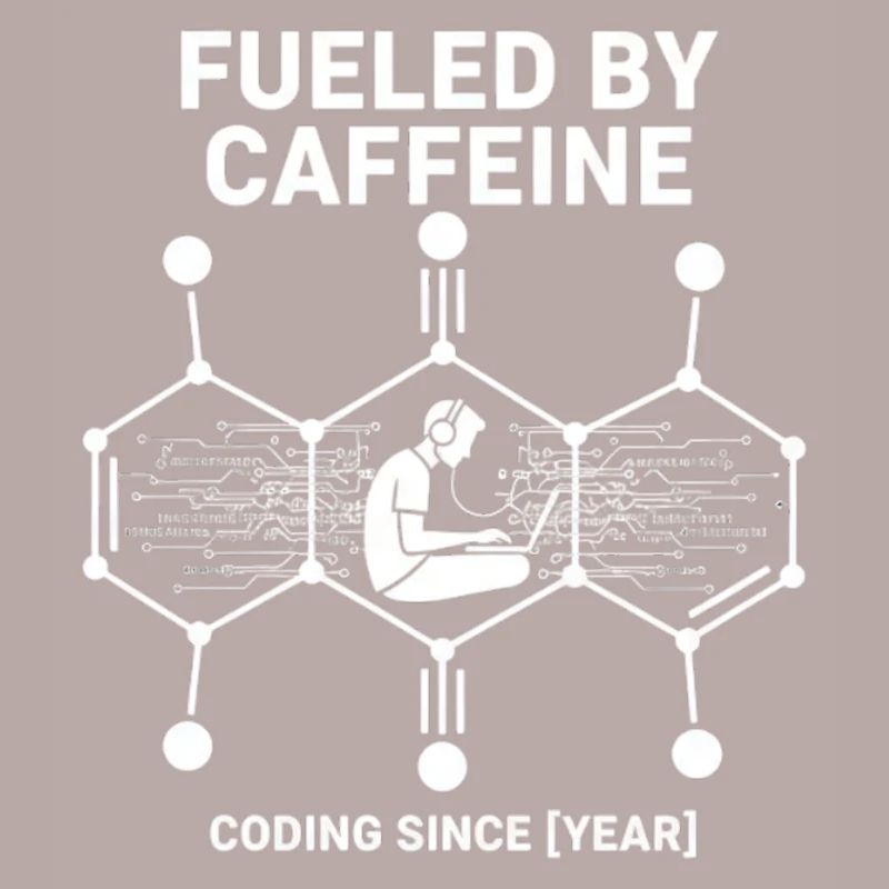 Alimenté par la caféine Coding Chemise | Programmeur