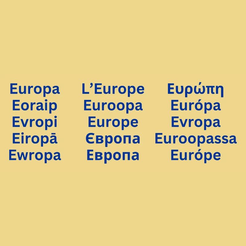 European Unity - languages