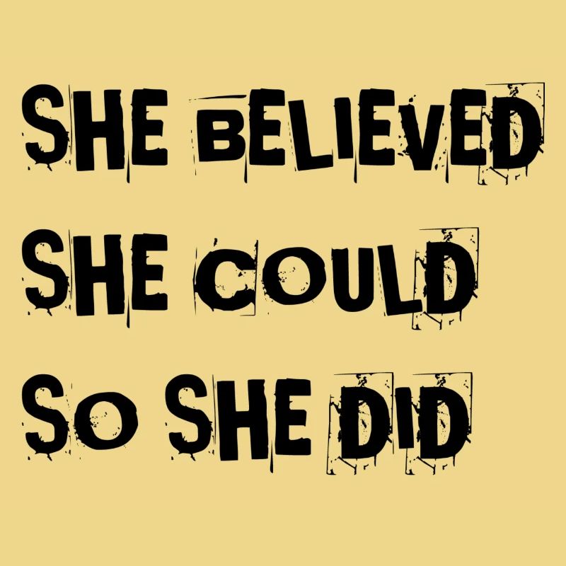 she believed..