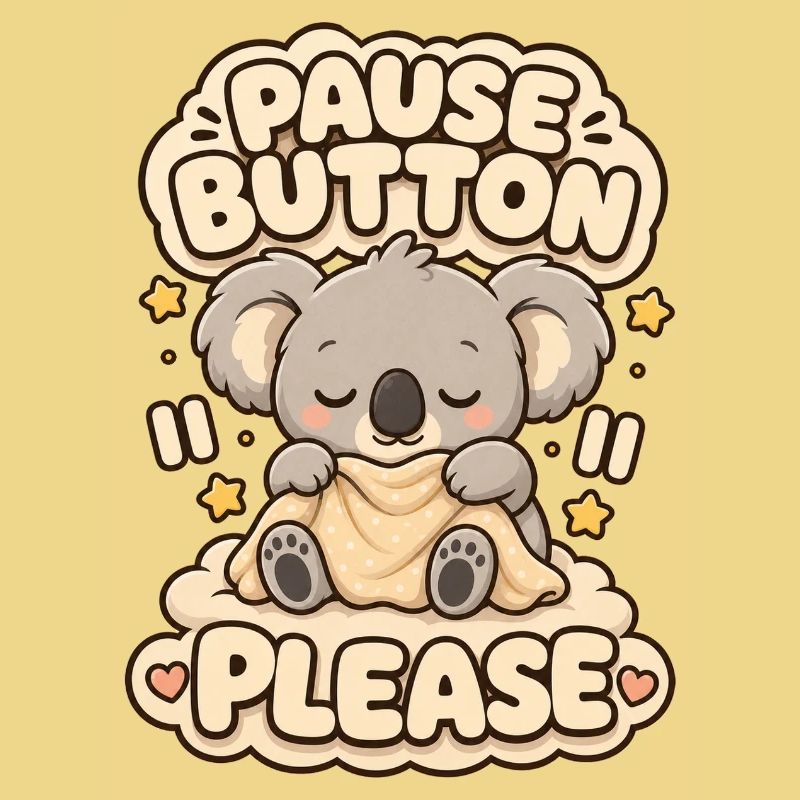 Pause Button Please Koala
