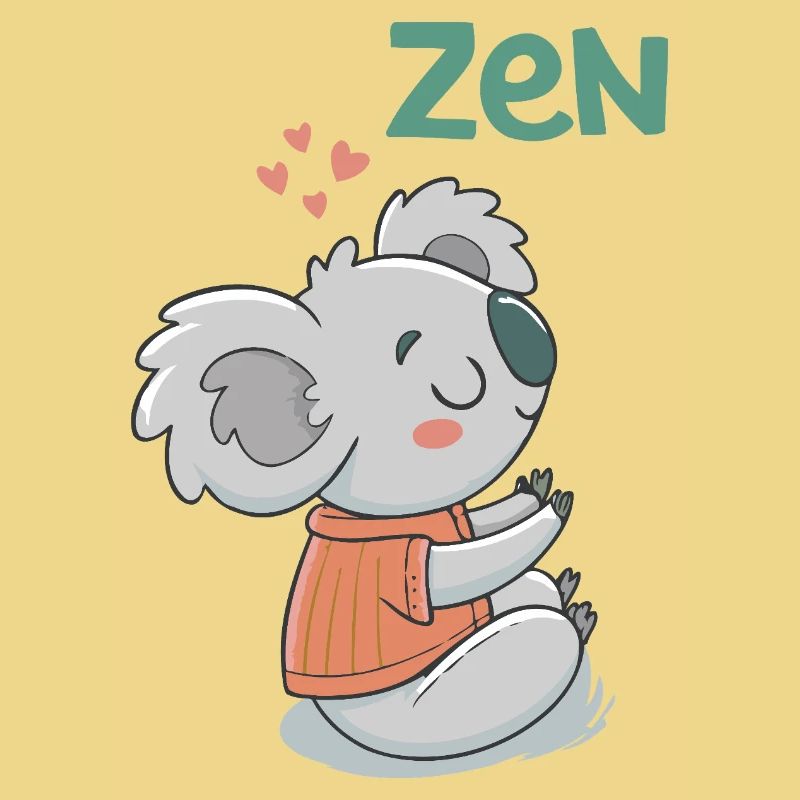 Koala Zen en Pullover Orange