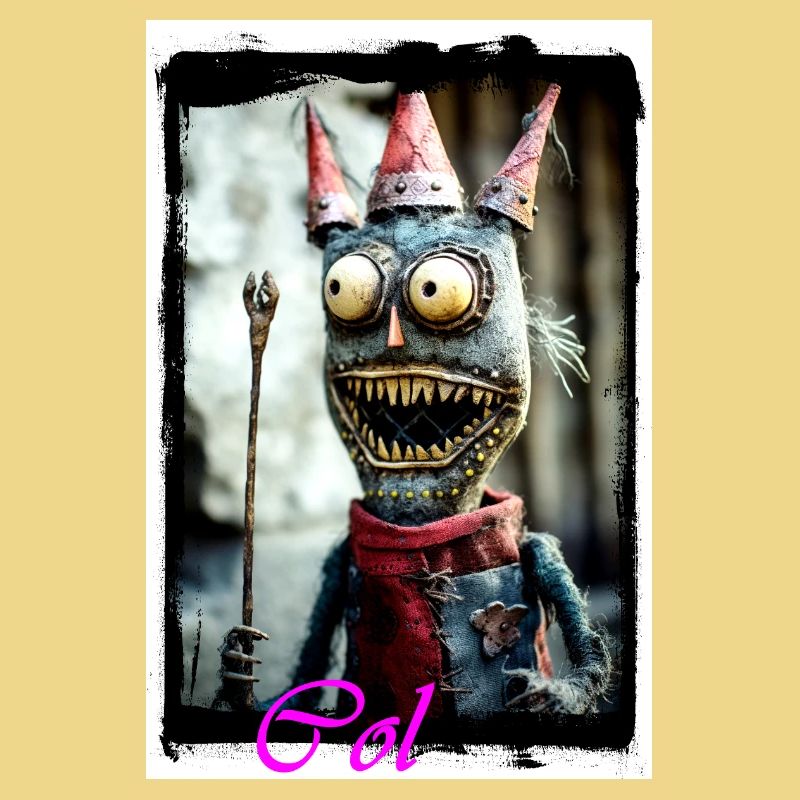 Fantasy Monster Guy with Magic Hat Doll King