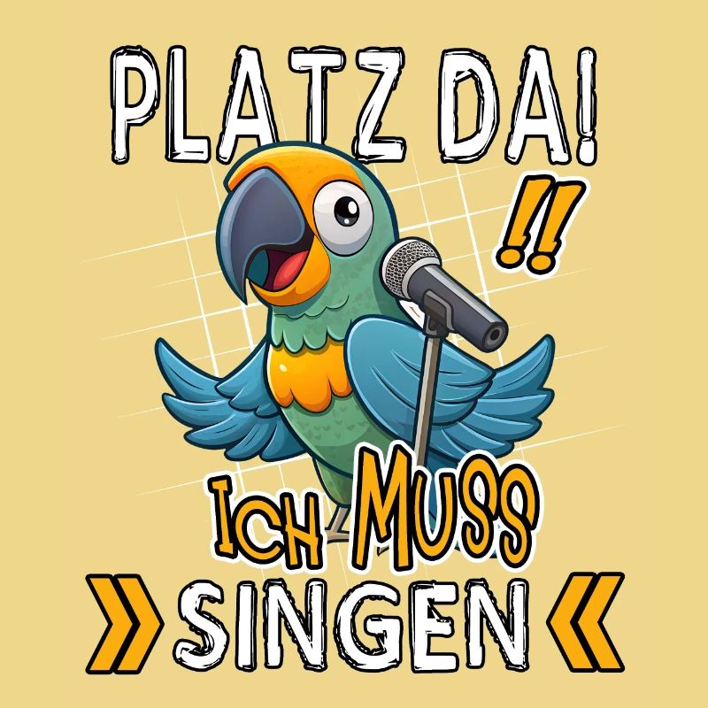 Make room! I gotta sing funny parrot