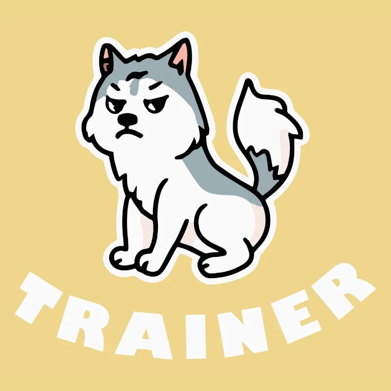 Husky trainer Grumpy dog Malamute