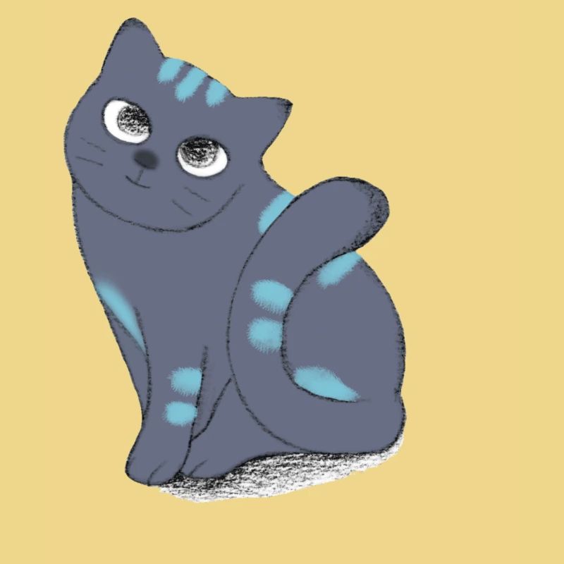 Chat dans une pose verticale