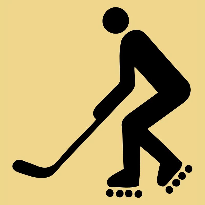 inline hockey inline Silhouette Logo