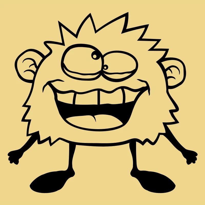 Crazy monster grimace