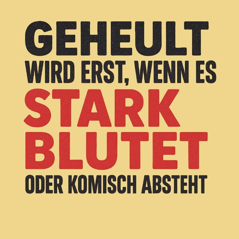 Stark bluten oder still sein – Dorfkind-Style
