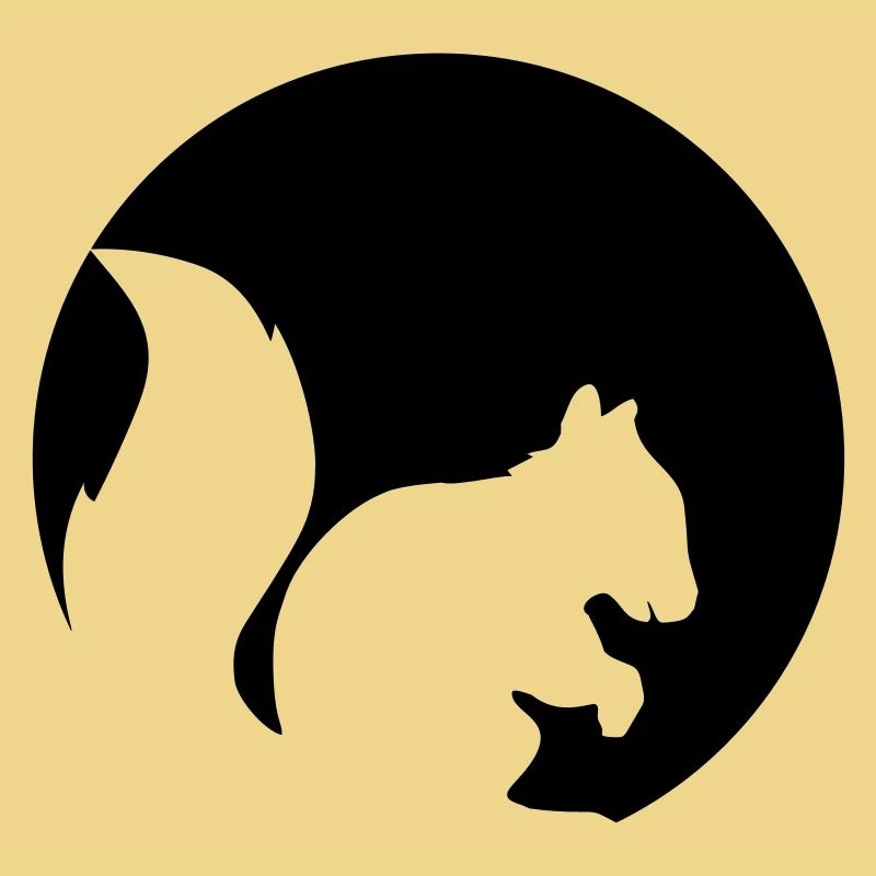 cercle rond logo silhouette noir eichhoernchen n