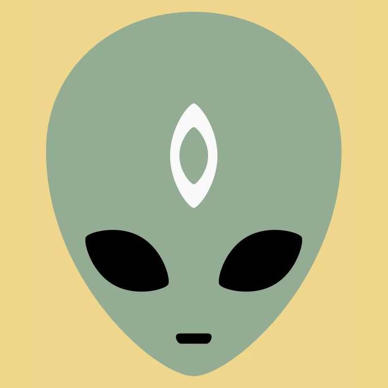 Alien Head Third Eye (three colours)