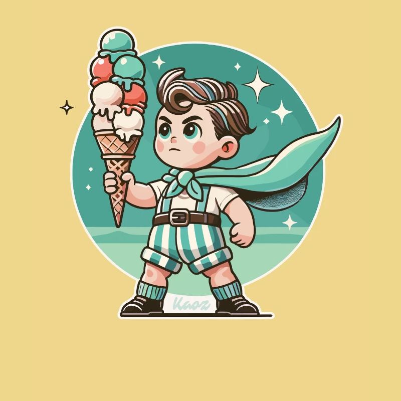 Eiscreme-Held Retro Superboy