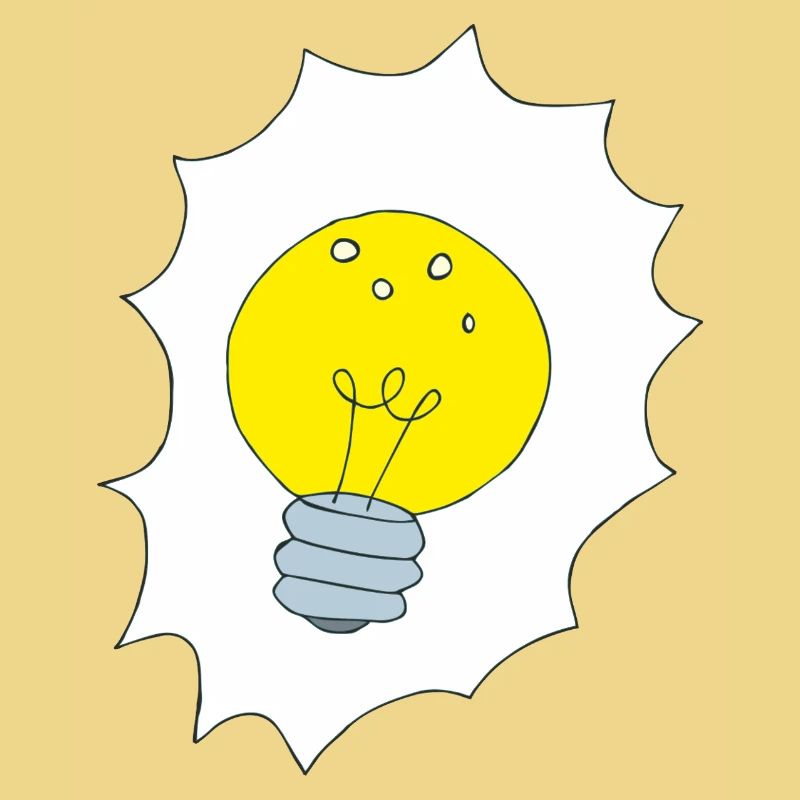 Creative Light Bulb Illustration