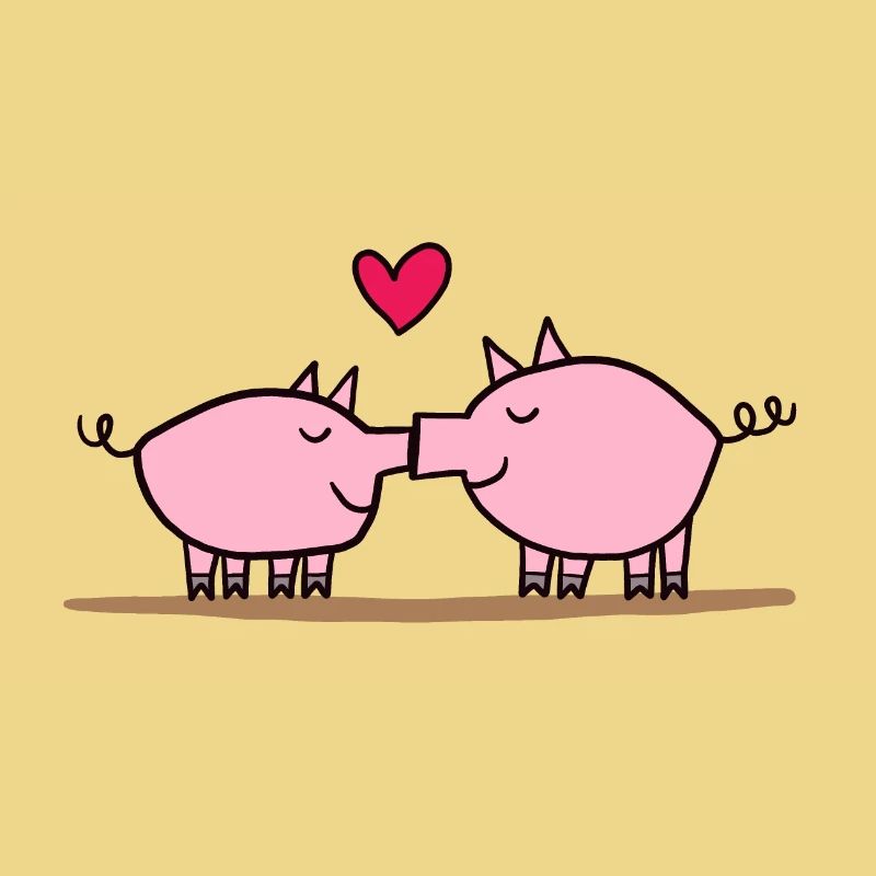 Baiser de cochon, baiser de cochons