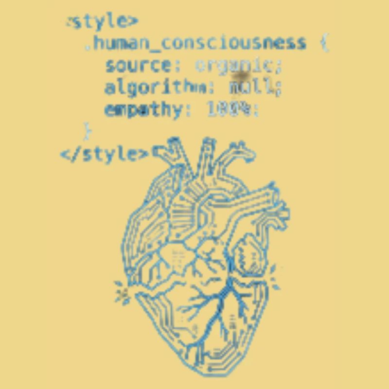 Programmer Heart CSS Code - Tech & Empathy Art
