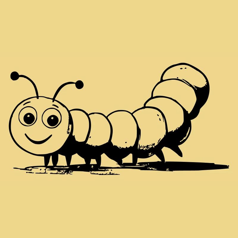 Caterpillar as vector graphic