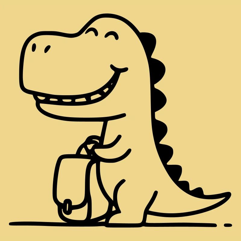Comic Dino School Beginners - Conception des inscriptions à l’école