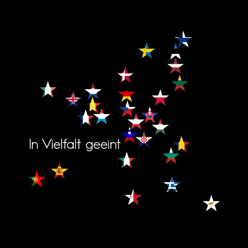 L’Europe Étoiles Drapeaux Uni dans la diversité