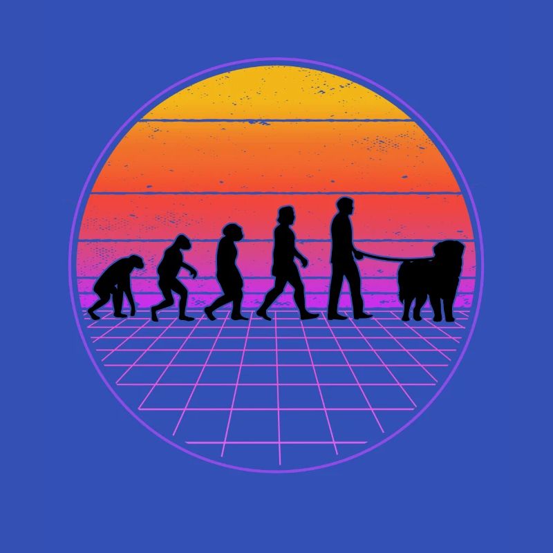 Leonberger Evolution Vaporwave