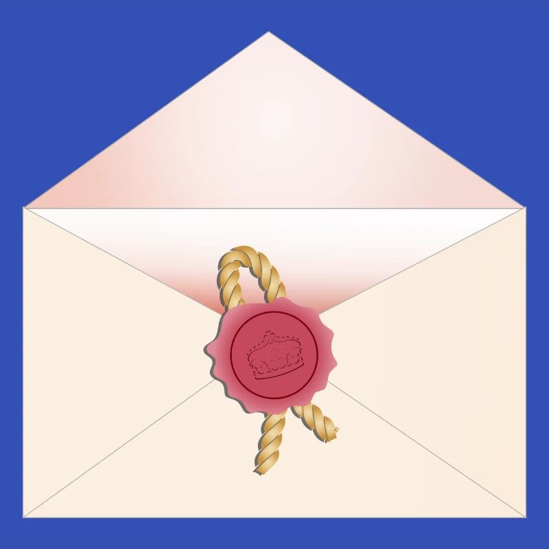 opened envelope with seal