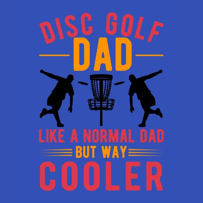 Disc Golf Father Throwing Disc Disc Golf