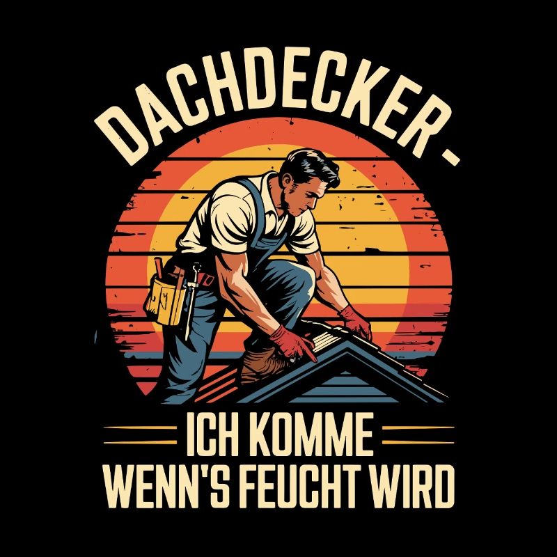  Dachdecker Ich Komme Wenn Es Feucht Wird