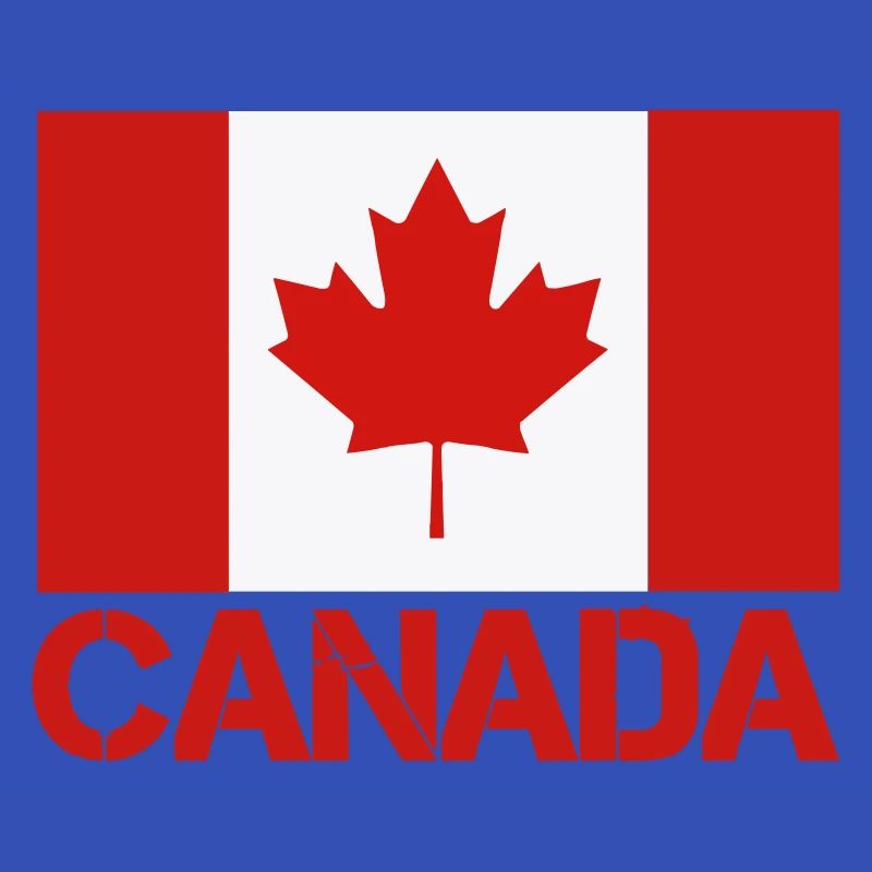 Maple Leaf Canada Flag Art