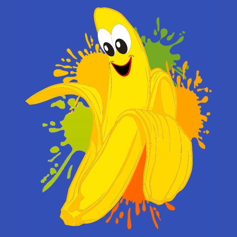 Explosion de couleur banane joyeuse