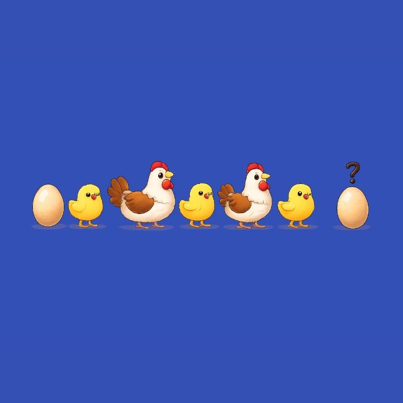 Evolution egg chick hen darwin