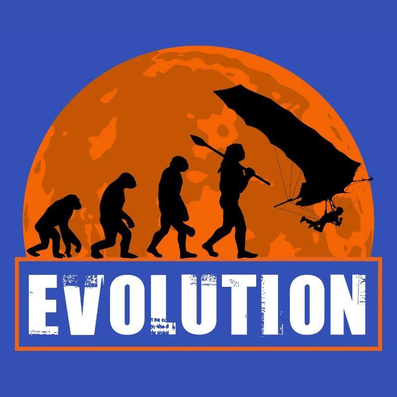 Evolution of Hang Glider Pilot Sunset Design