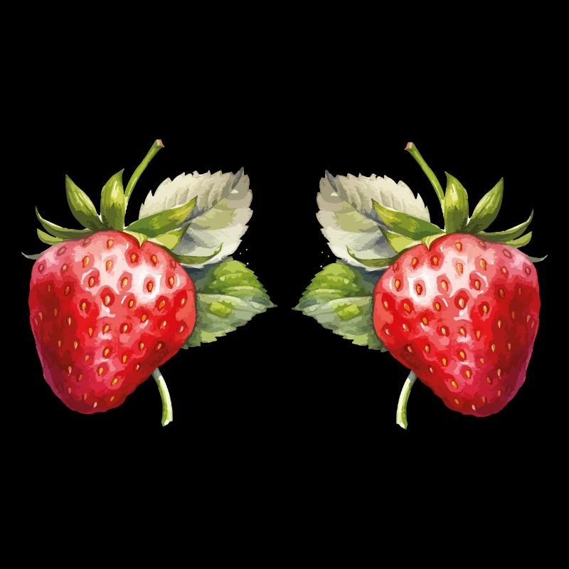 Erdbeeren Aquarell