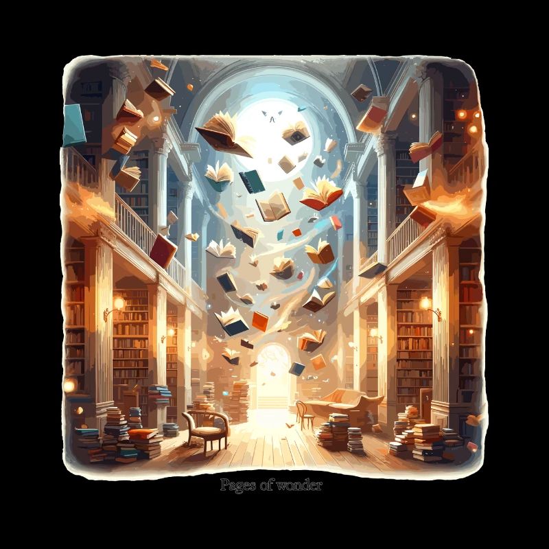 Library Magic: Flying Books