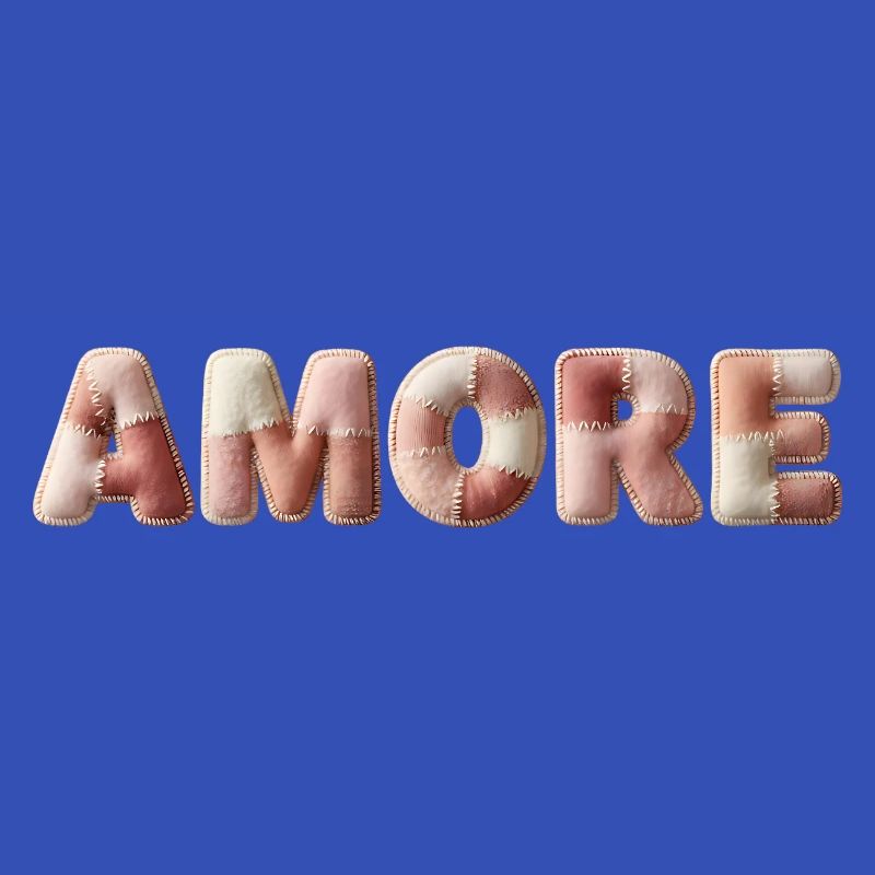 Amore Plüschstich Patchwork Geschenk