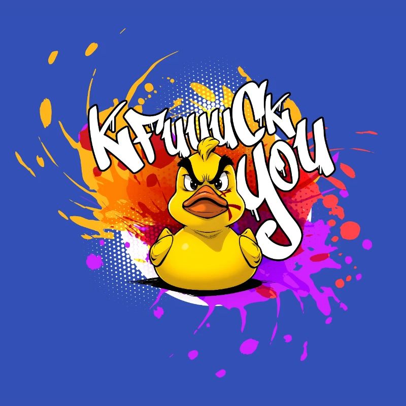 Graffiti Duck : Une explosion de couleurs