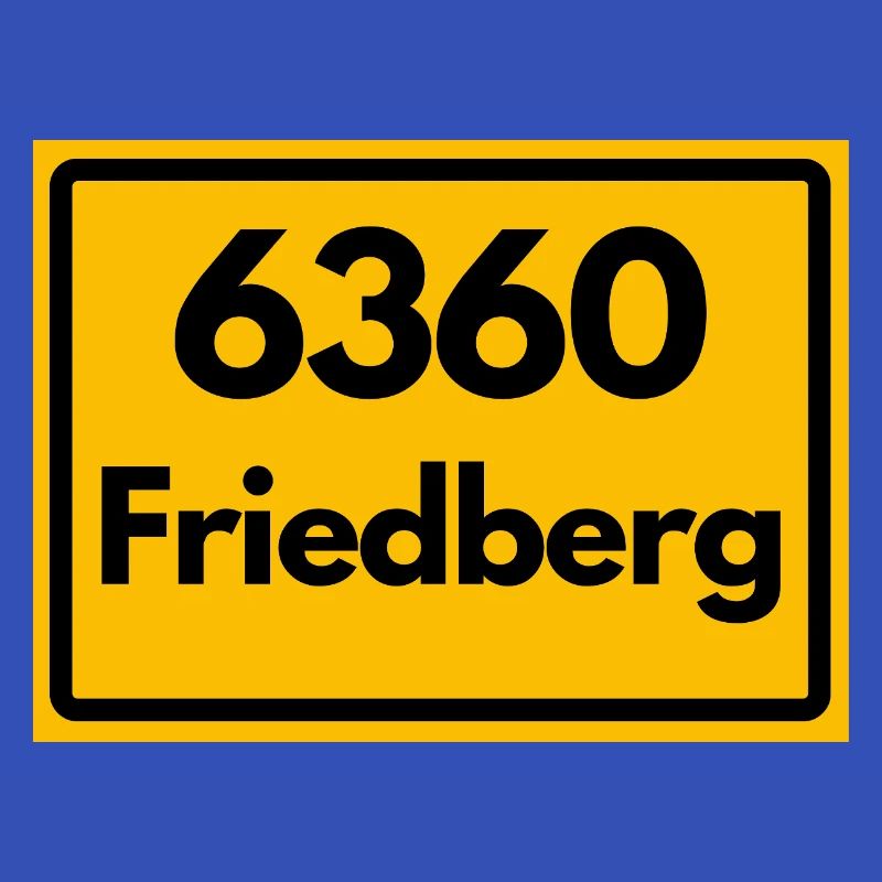 OLD POSTCODE ZIP CODE RETRO 6360 FRIEDBERG HEIMAT
