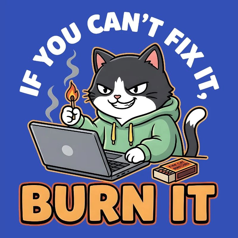Burn It – Funny Saying for Programmers