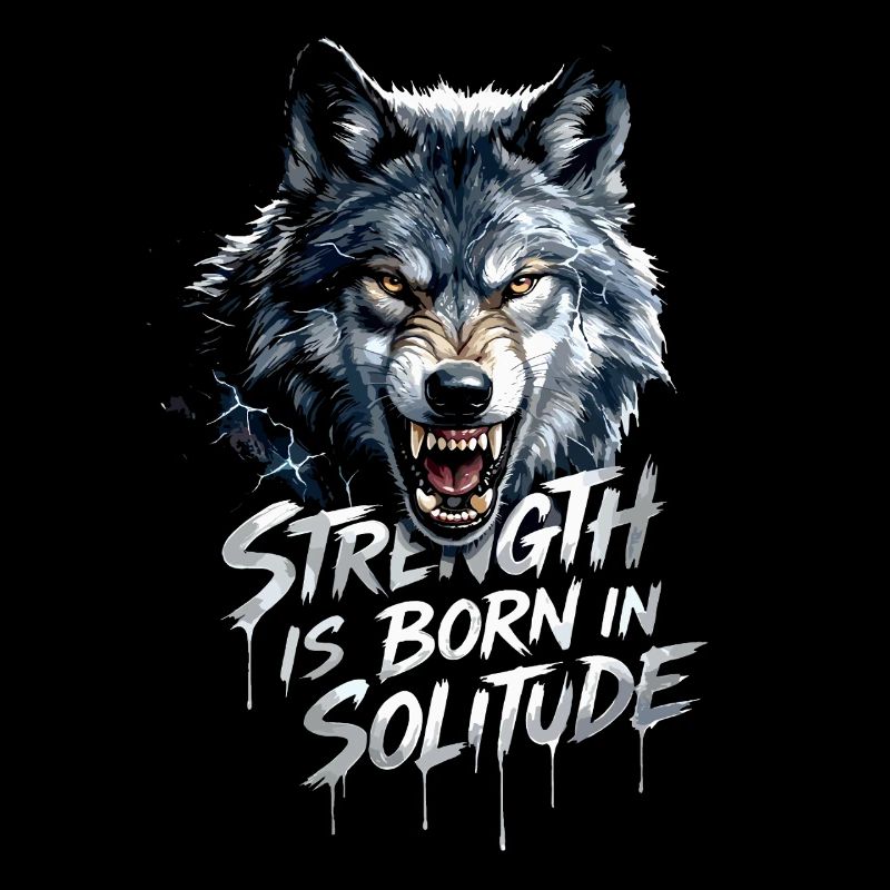 La force du loup naît dans la solitude