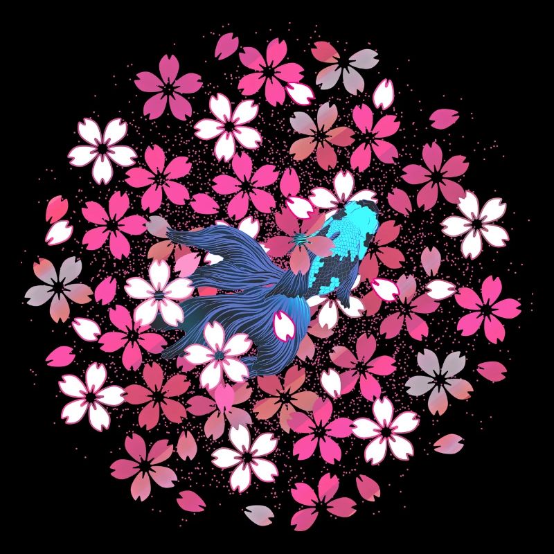 Frühling: Kingyo und Sakura