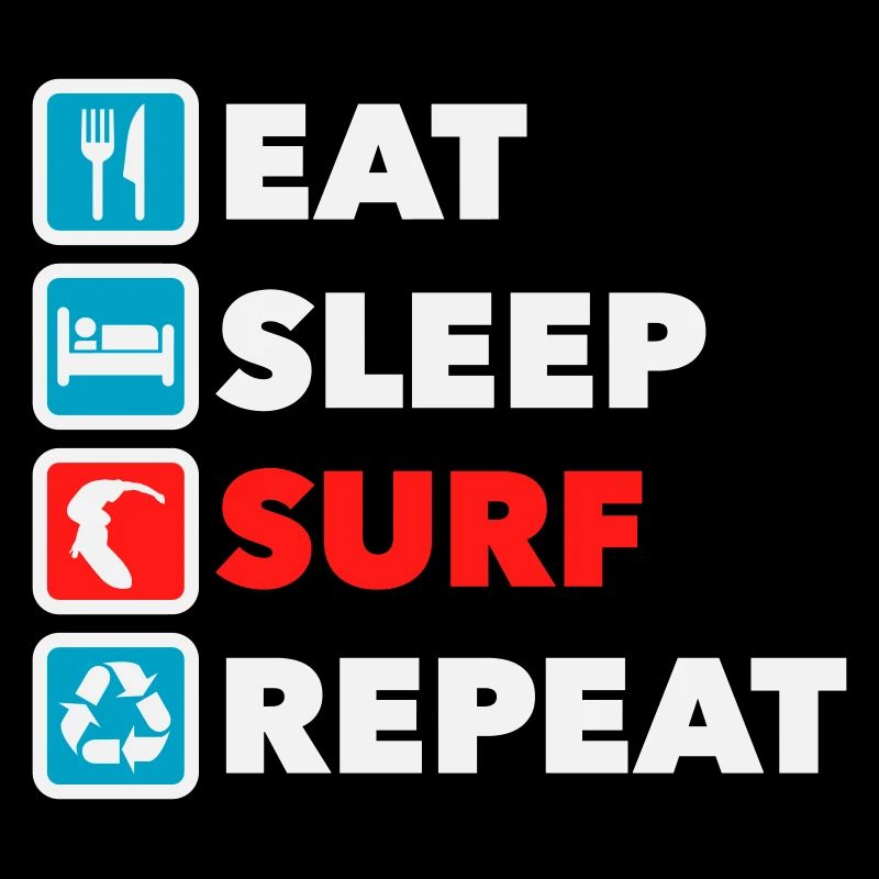 Manger, dormir, surfer, répéter