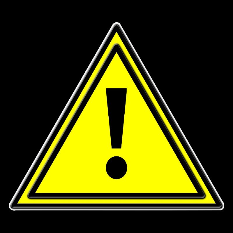 Warning triangle error warning triangle warning sign yellow