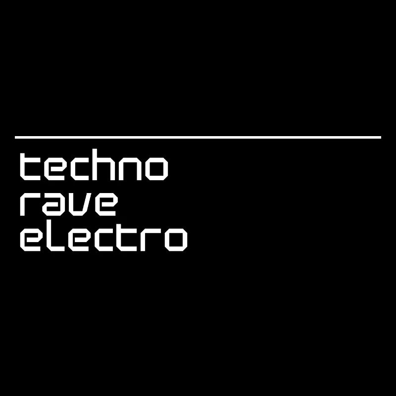 techno rave électro logo