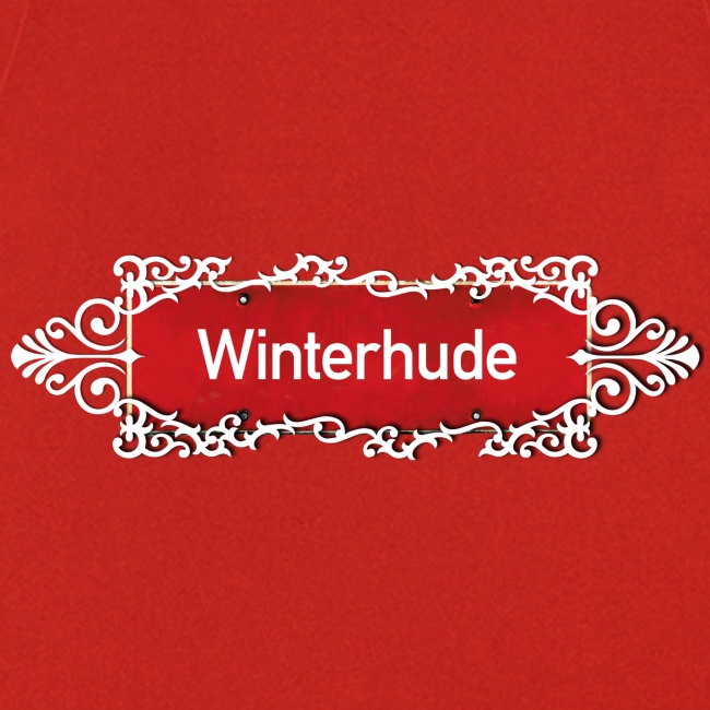 Hamburg Winterhude Ortschild mit Ornament