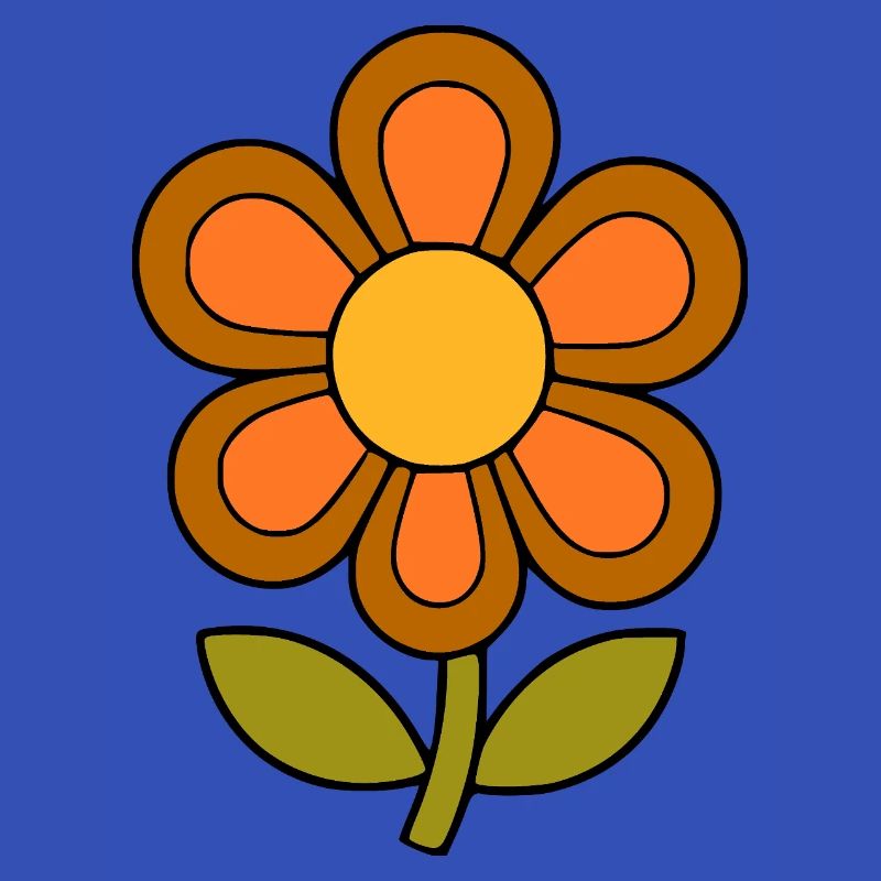 70s flower pattern retro flowerpower