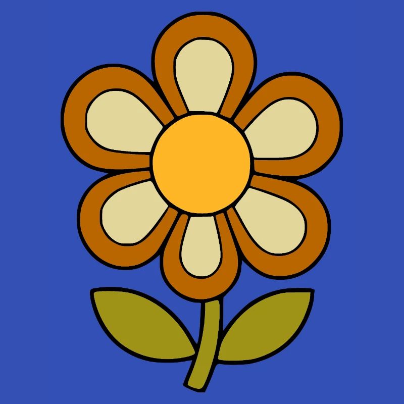 70s flower pattern retro flowerpower