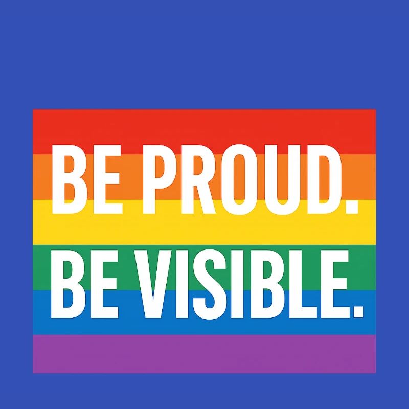 Rainbow Pride Statement Design