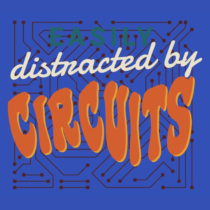 Distracted by Circuits Voltage Electro Worker