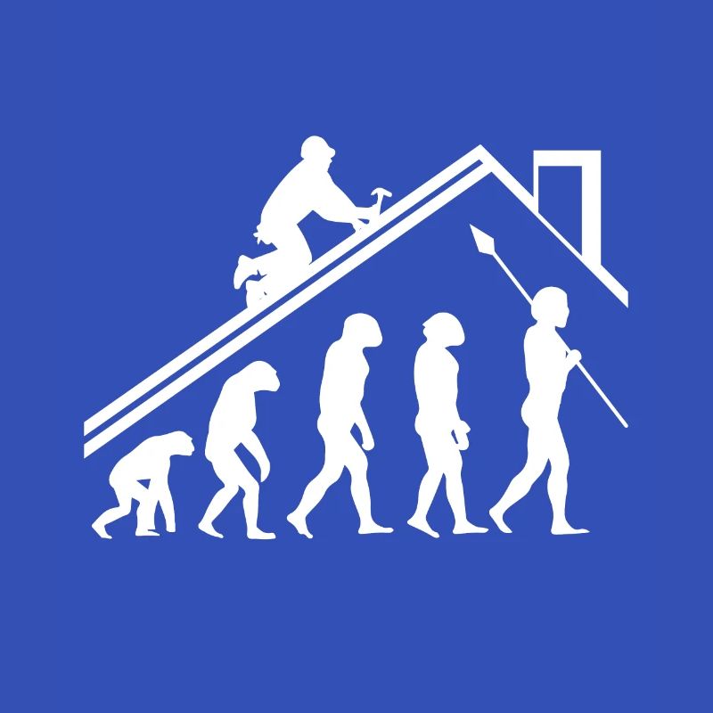 Dachdecker Evolution Geschenk