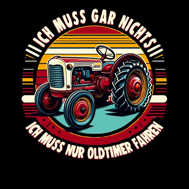 Traktor Oldtimer Landwirtschaft Geschenk Bauer
