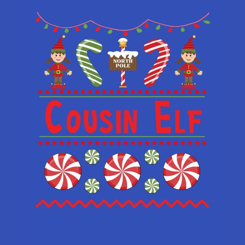 Cousin Elf Ugly Pull Noël Elfe Design